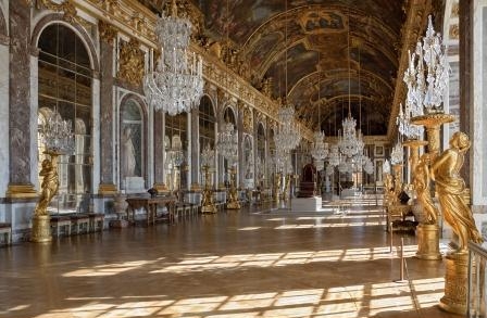 118. Зеркальный зал в Версальском дворце, шедевр архитектуры барокко xvii -го века