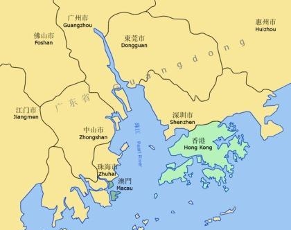 24. Гонконг на карте