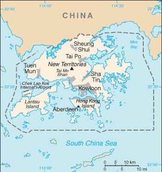 27. Карта САР Гонконг
