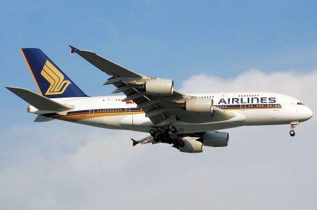8. Airbus A380 Сингапурских авиалиний