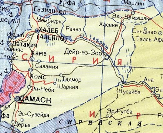 2. Карта Сирии
