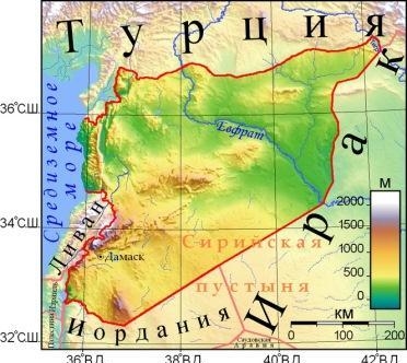 16. Карта Сирии