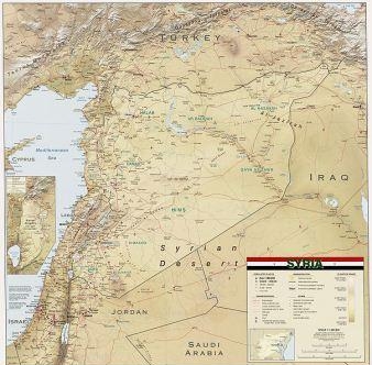 18. Подробная карта Сирии
