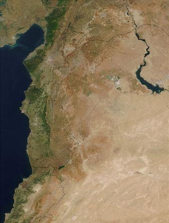 19. Наводнение в северной Сирии после разрушения Зейзунской плотины в июне 2005