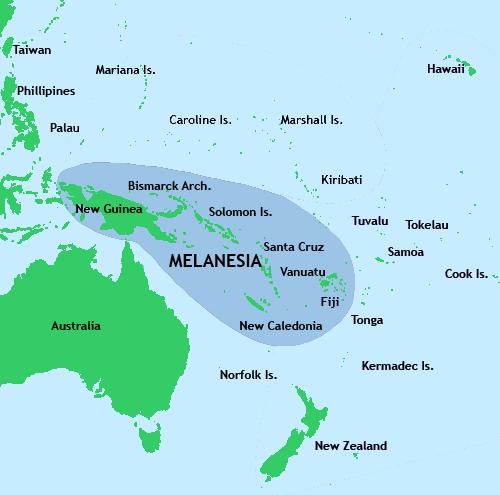 21. Карта Меланезии