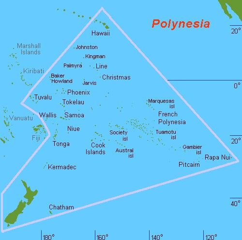 24. Карта Полинезии
