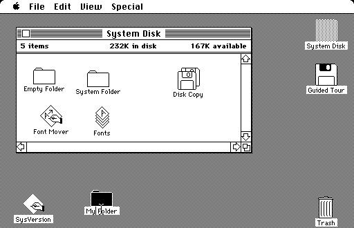 3. Оригинальная система Mac OS 1984 года предложила радикально новый графический интерфейс пользователя