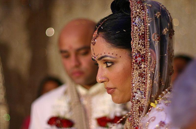 70. Невеста во время индийской свадьбы в Пенджабе