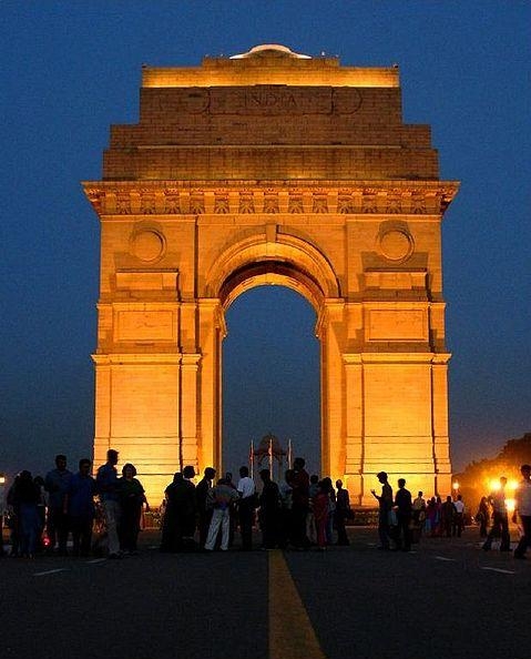 93. Индийские ворота установлены в память о солдатах, погибших во время Первой мировой войны