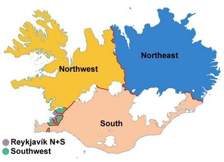 13. Избирательные округа Исландии