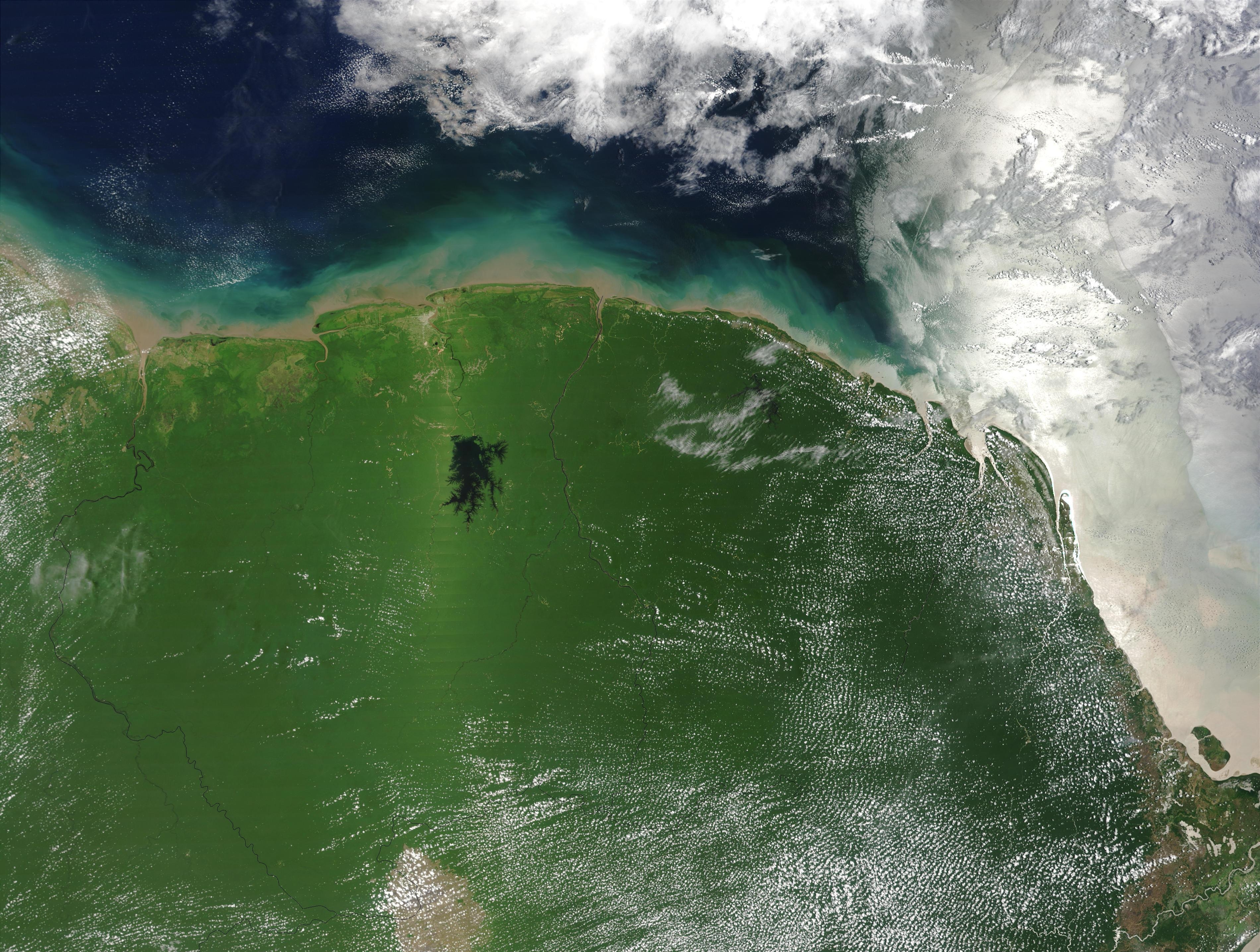 Южная Америка снимок из космоса