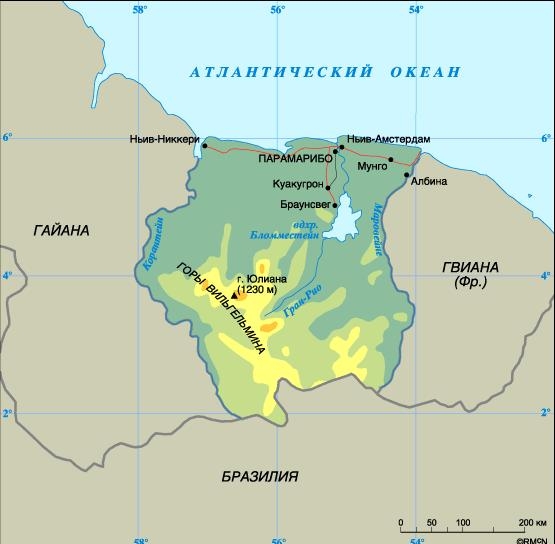 12.4 Карта Суринама1
