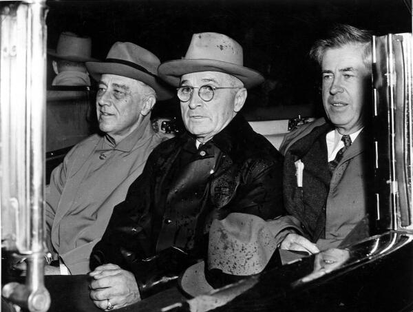 5.23 Рузвельт, Трумэн и Уоллес в ноябре 1944 г.