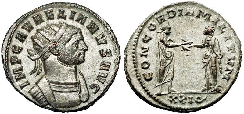 2.22 Монета Аврелиана с его изображением