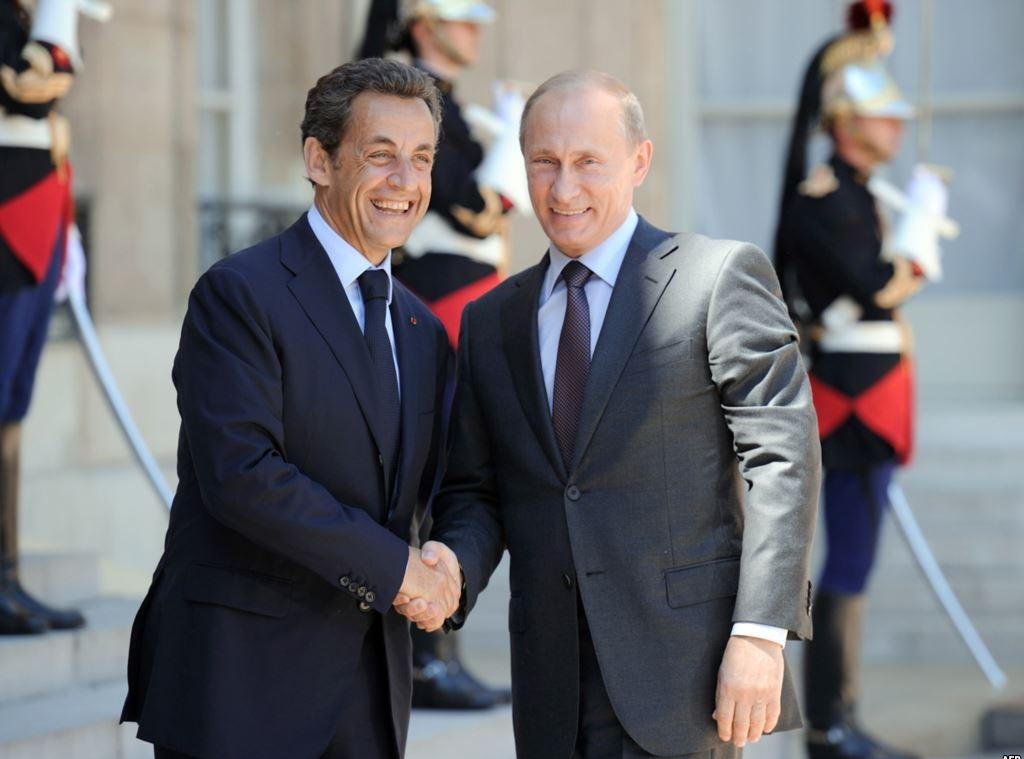 Путин и Саркози