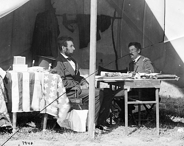 5.7 Линкольн и генерал Джордж МакКлеллан 10 марта 1862 года