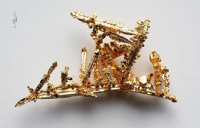 Синтетические кристаллы золота