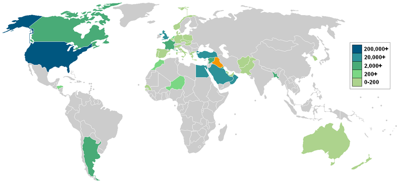 Ирак и страны МНС, помогающие странам Персибского залива
