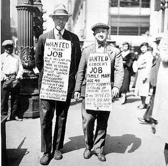 Поиск работы в годы Великой депрессии