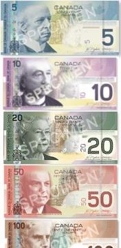 3.24 Банкноты канадского доллара