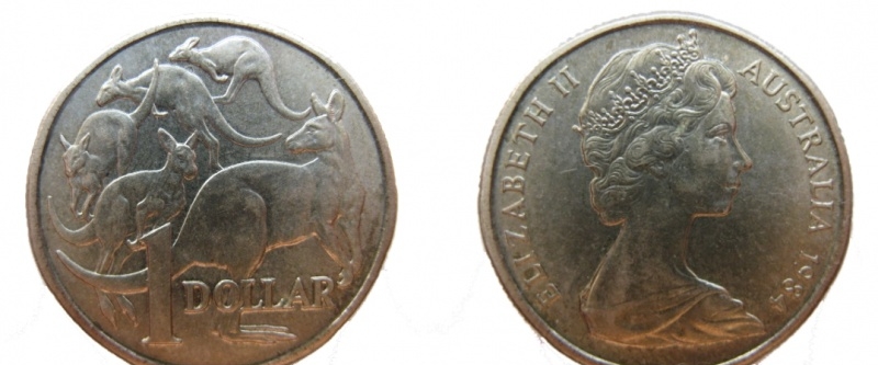 3.27 Монета достоинством 1 австралийский доллар
