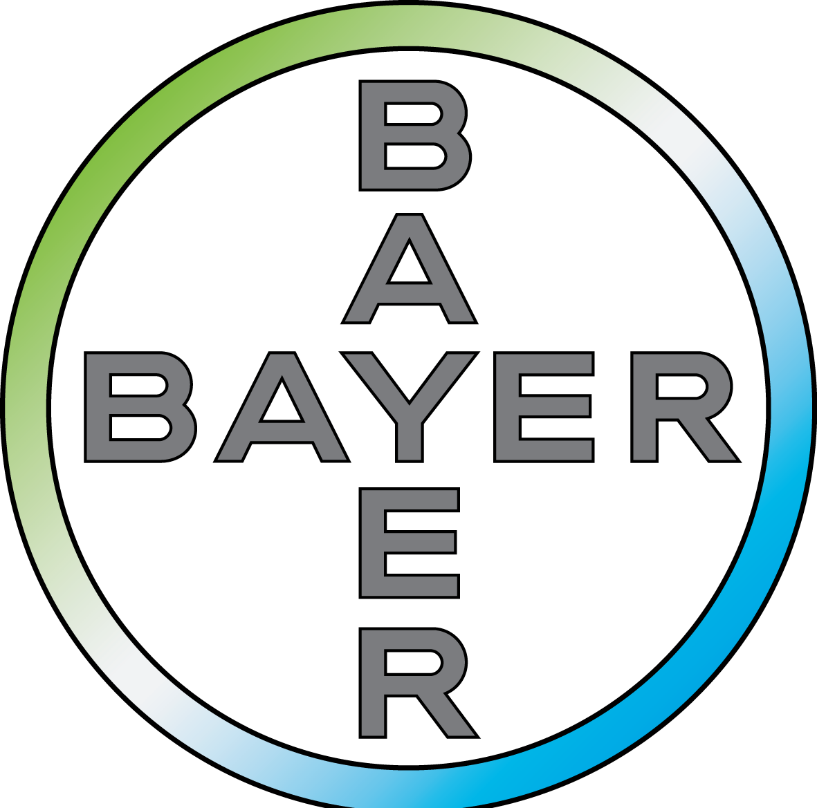  Логотип Bayer - компании из списка DAX 