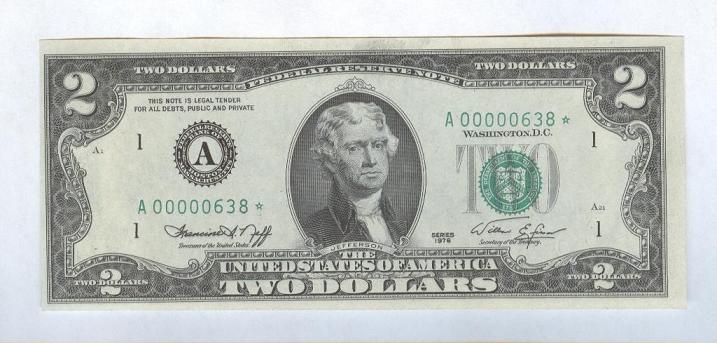 1963 г Банкнота 2 доллара