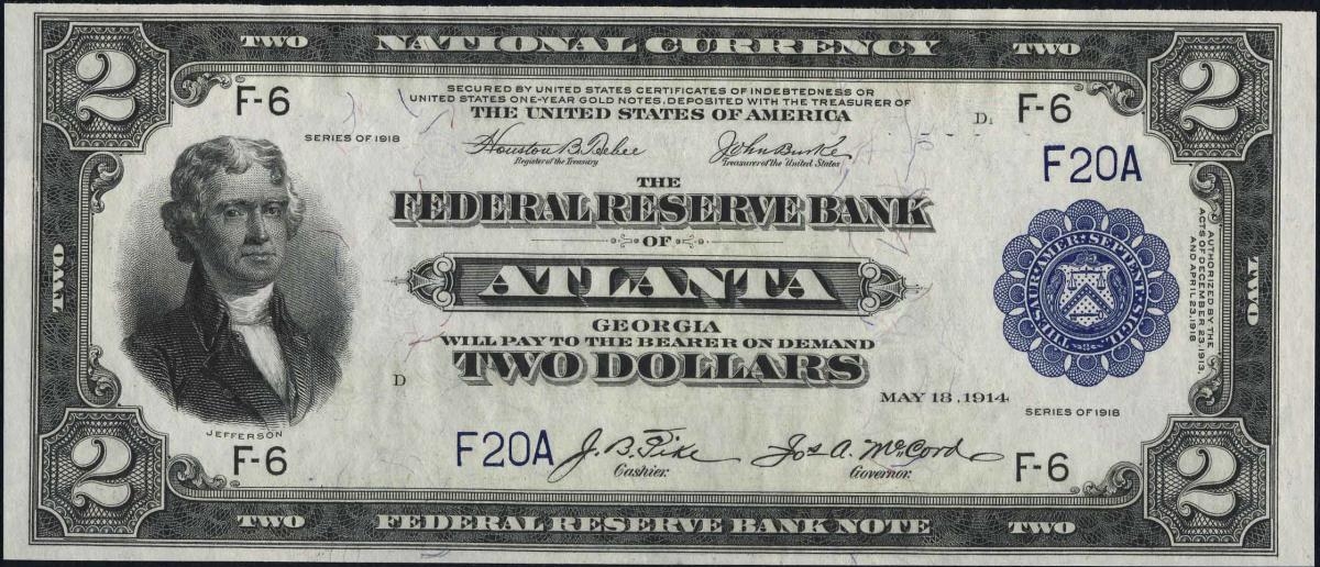 Доллар</a> Федерального банка Атланты от ФРС