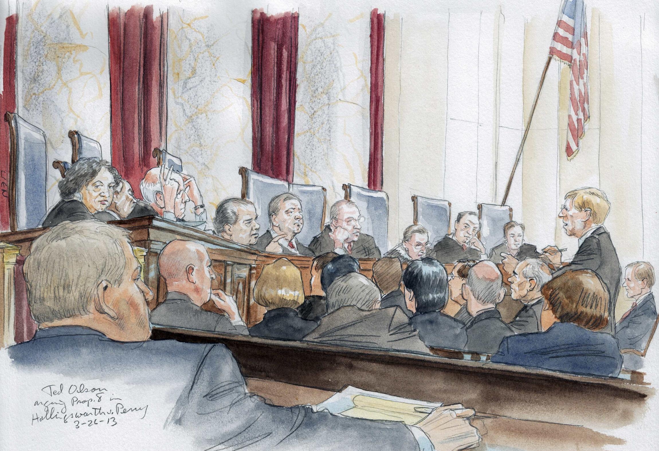 Суды в США карикатура