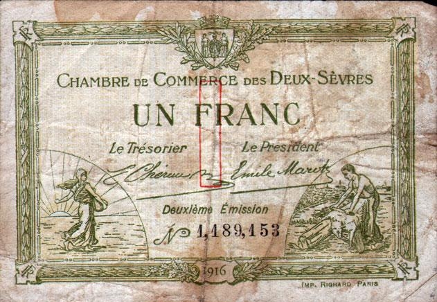 Французские франки времён Французской валютной системы