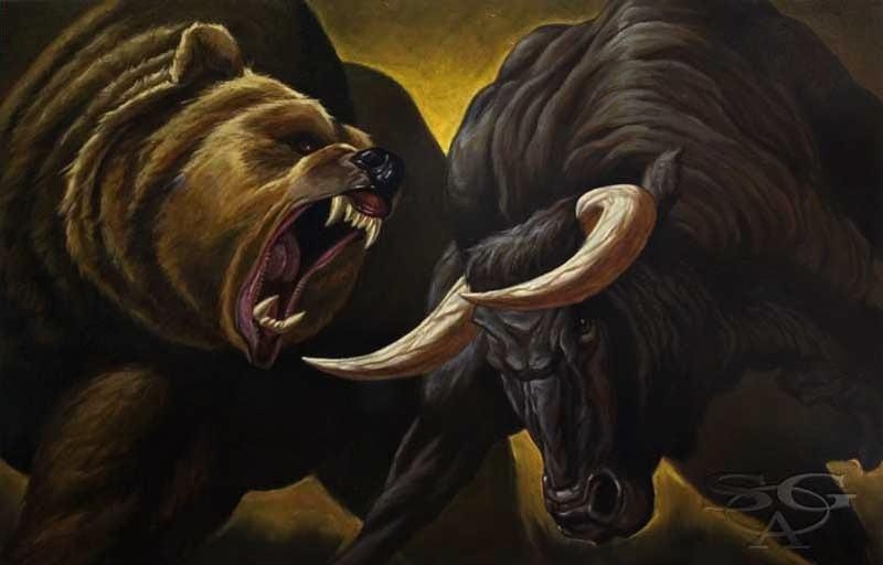 Противостояние быка и медведя