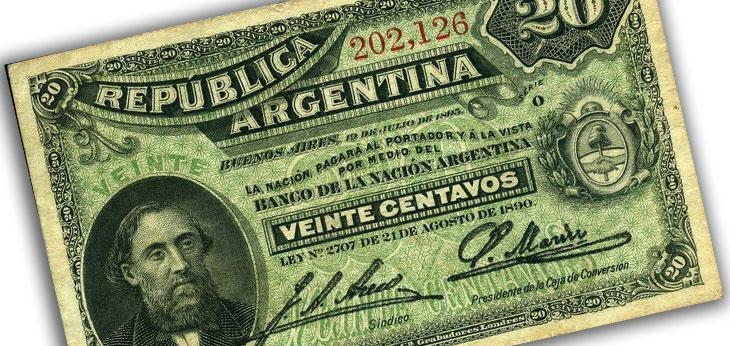 Аргентинская валюта претерпела снижение своего курса на первом этапе Генуэзской валютной системы