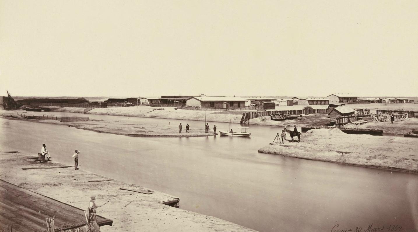 поселок рабочих на Суэцком канале