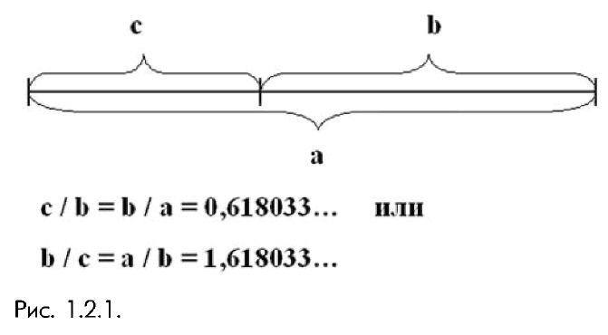 1_2_1_ Пример деления отрезка по правилу золотого сечения