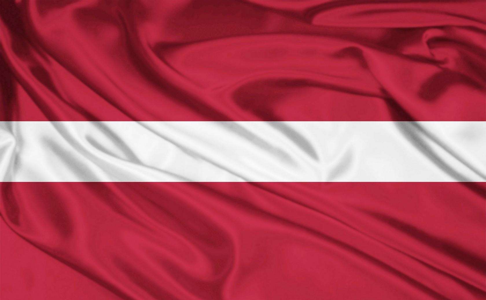 Флаг Латвии страны в ЕВС