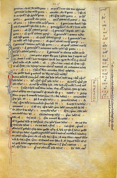 Страница из Книги Абака (1228) - главного труда крупнейшего математика Европы в средние века Леонардо Фибоначчи (1170-1250)