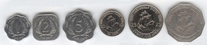 Восточно-карибские монеты
