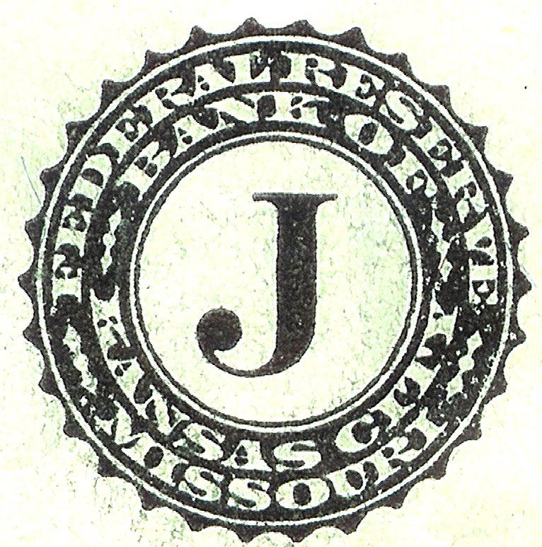 Логотип ФРБ Канзас-Сити с буквой-идентификатором