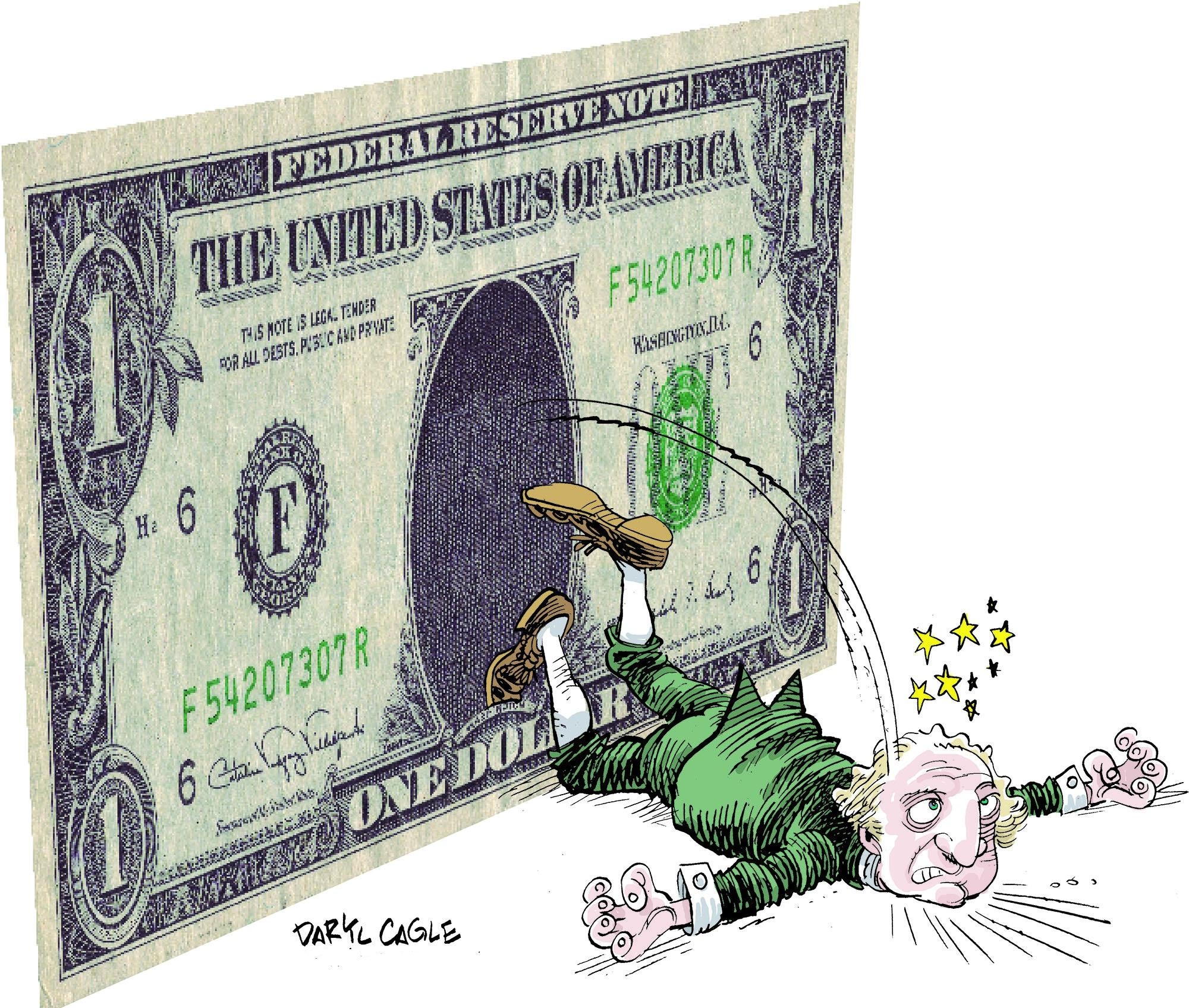 Валютные интервенций США влияют на курс доллара