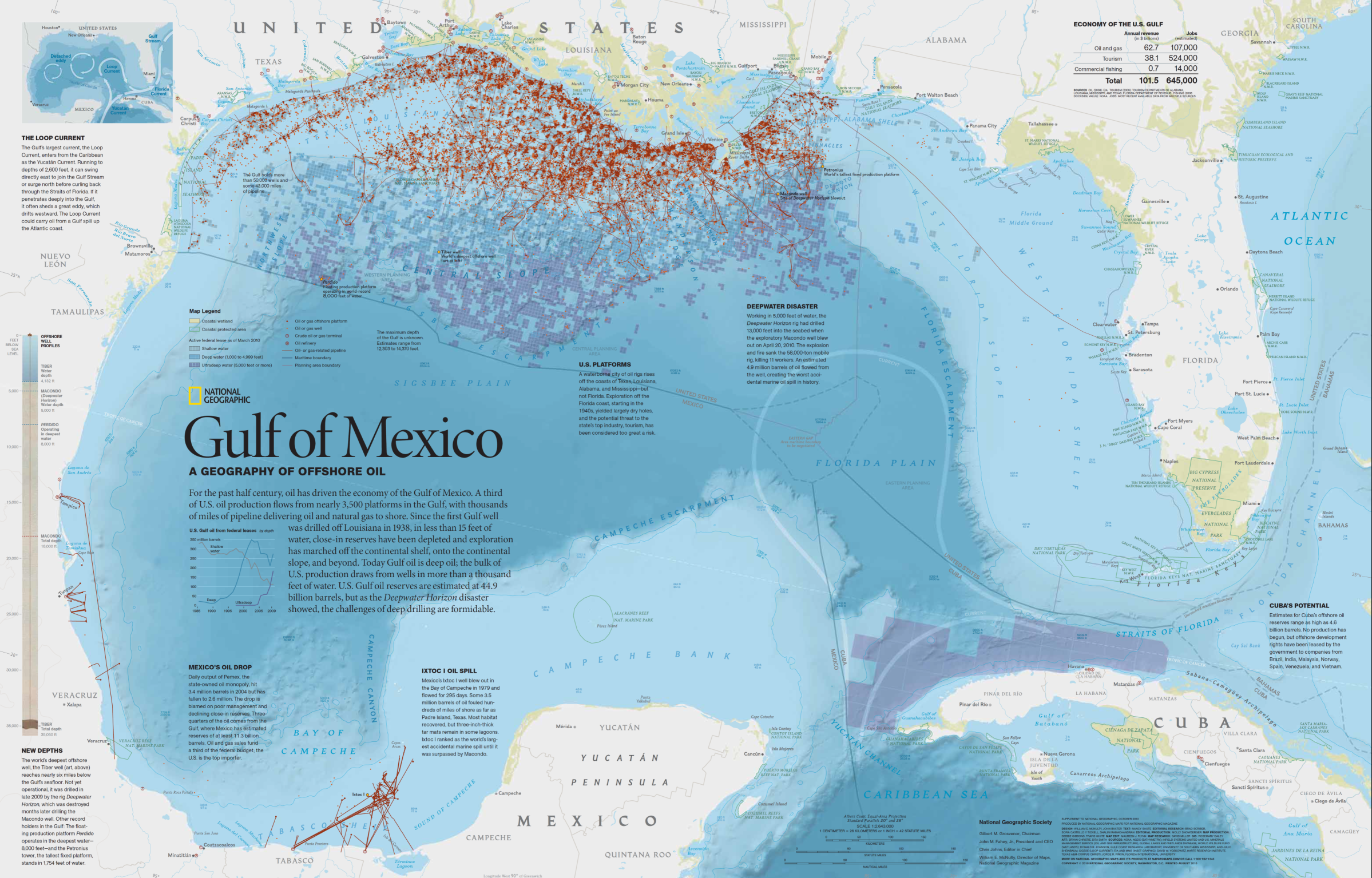 добыча нефти в Мексиканском заливе