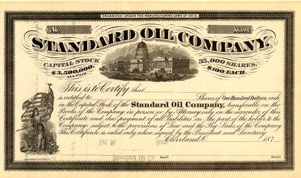 Акция Standard Oil Corporation of Ohio