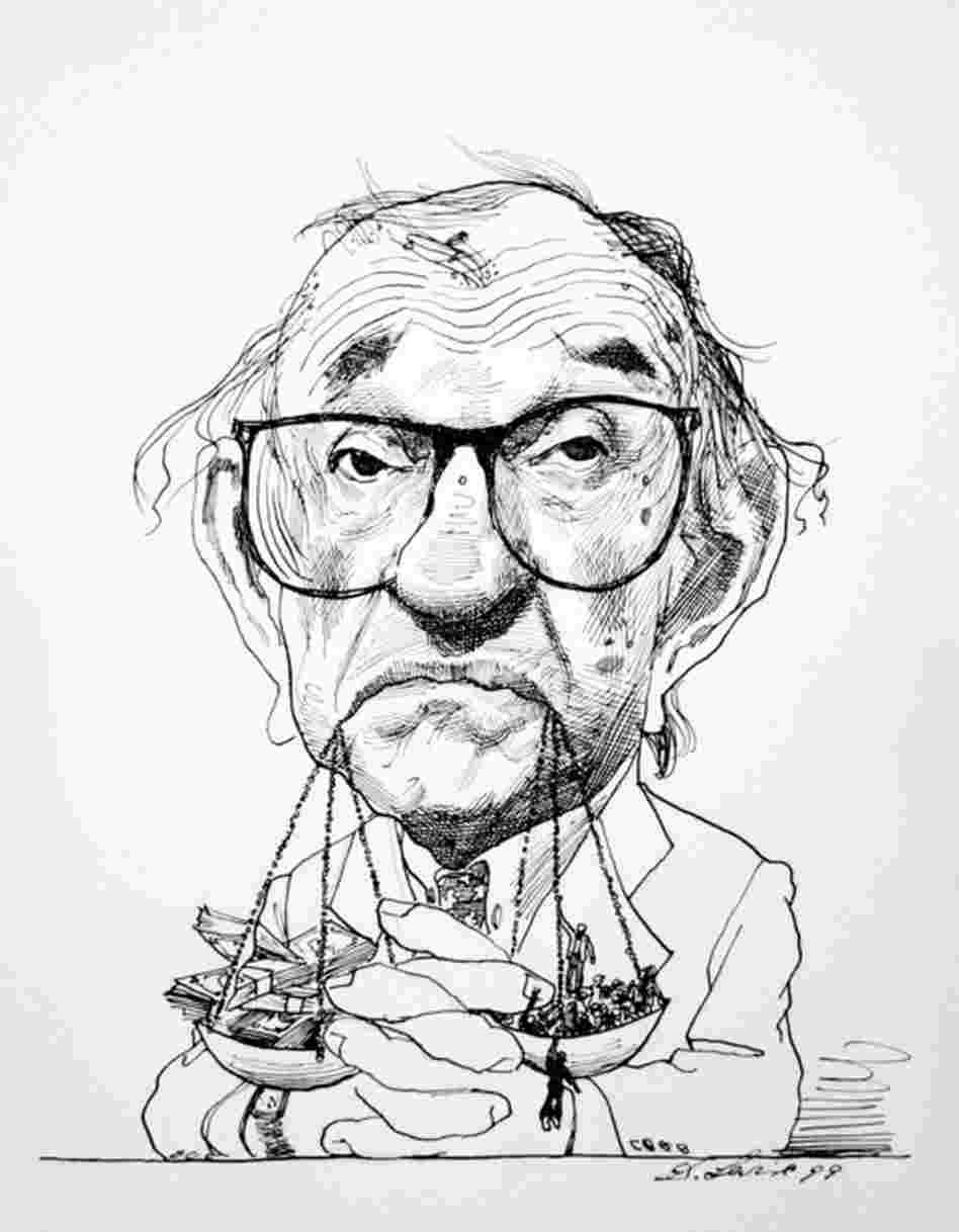 карикатура на Алана Гринспена