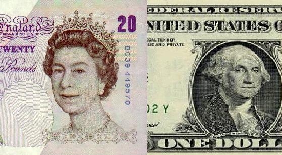 Доллар и Фунт стерлингов составляют валютную пару