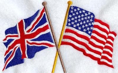 Флаги США и Великобритании