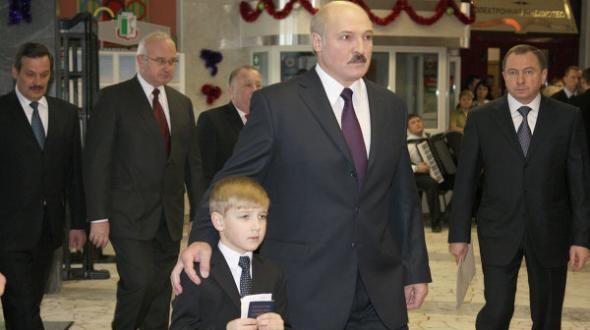 Александр Лукашенко с младшим сыном Николаем