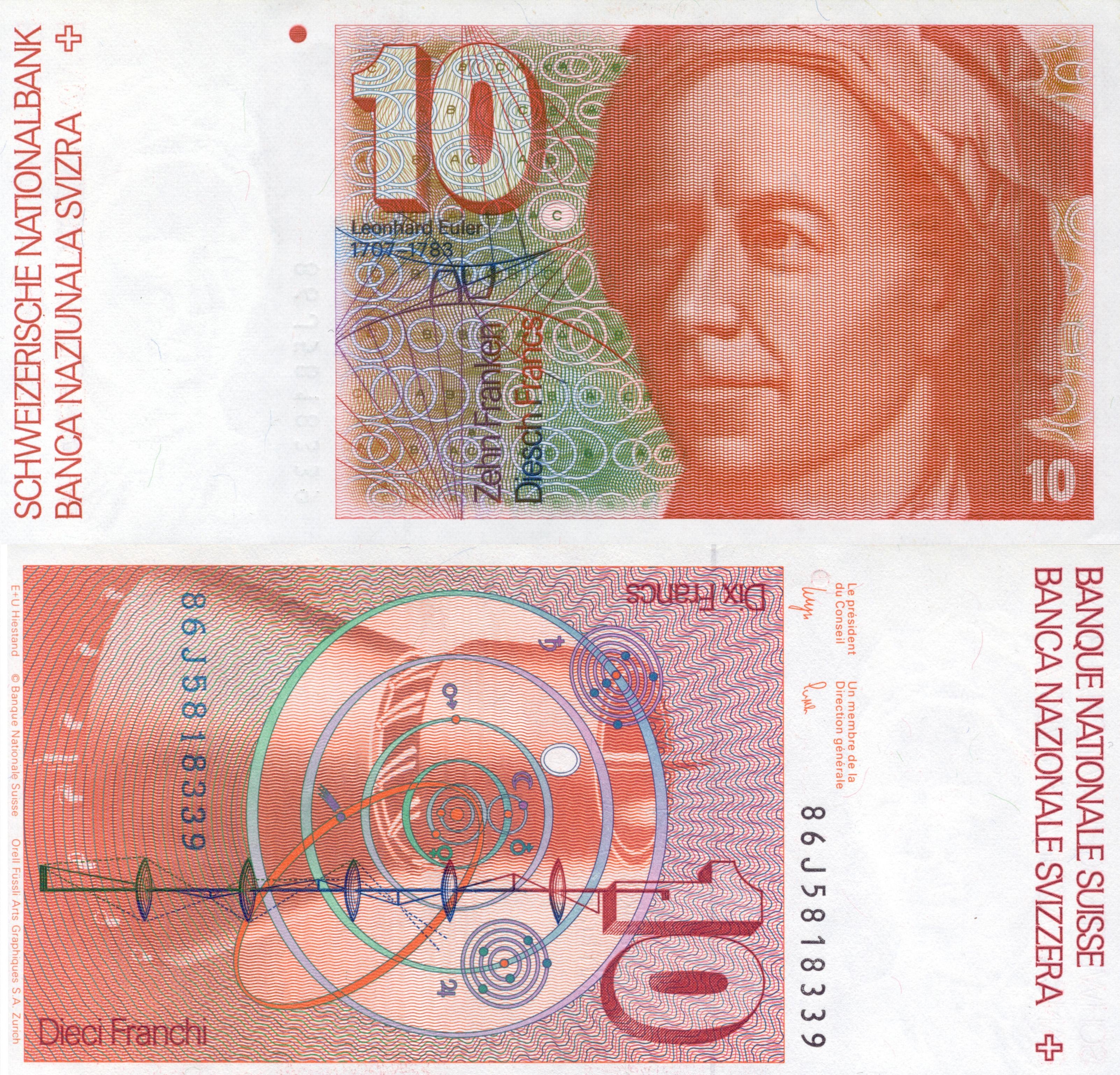 Десять швейцарских франков