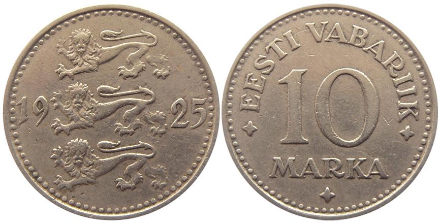 эстонская марка 1925 года