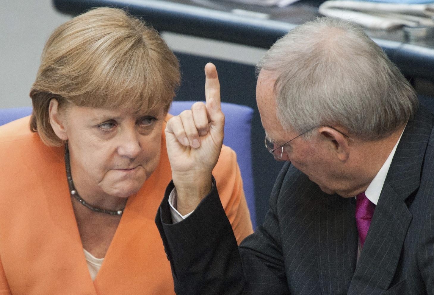 Штойбле и Ангела Меркель