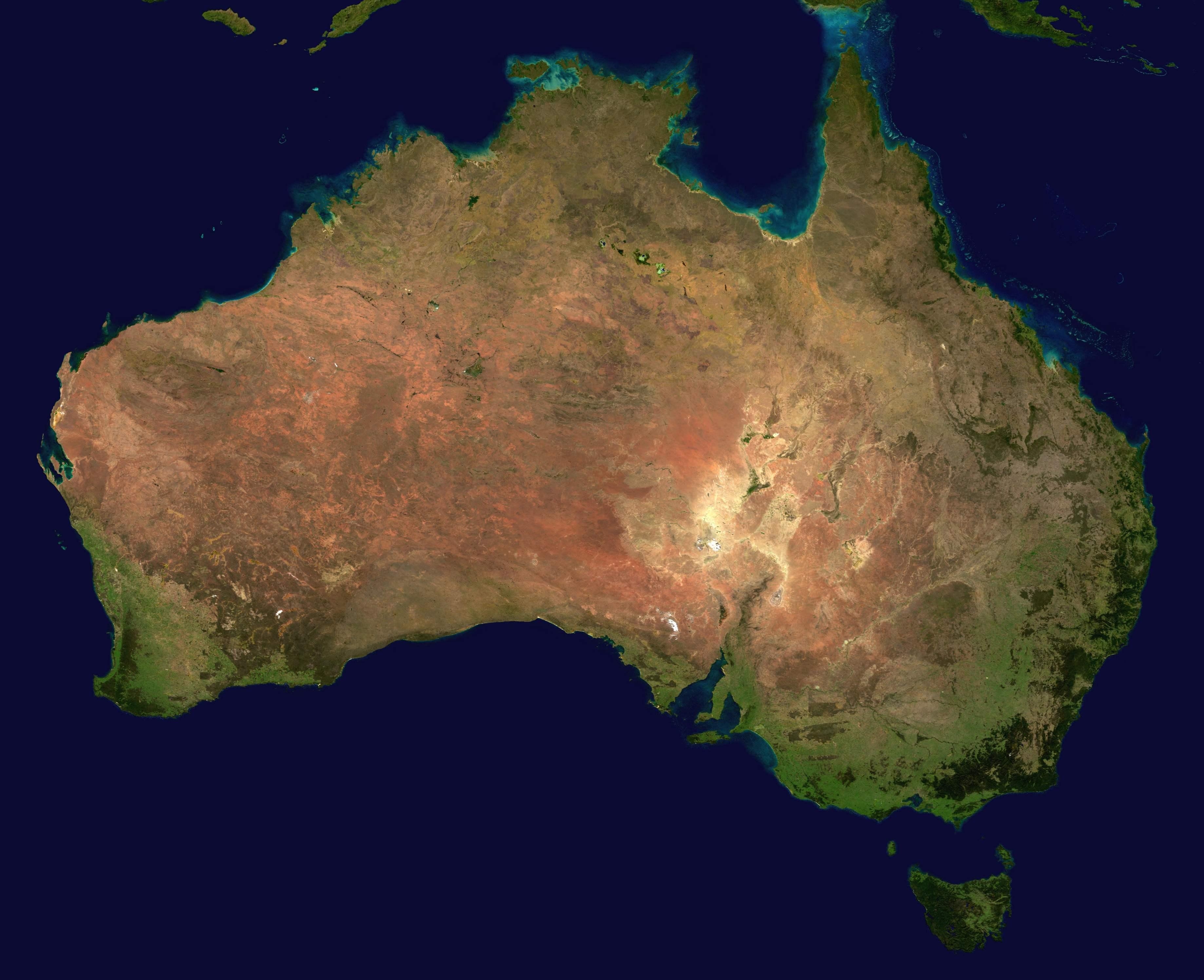 Австралия из космоса