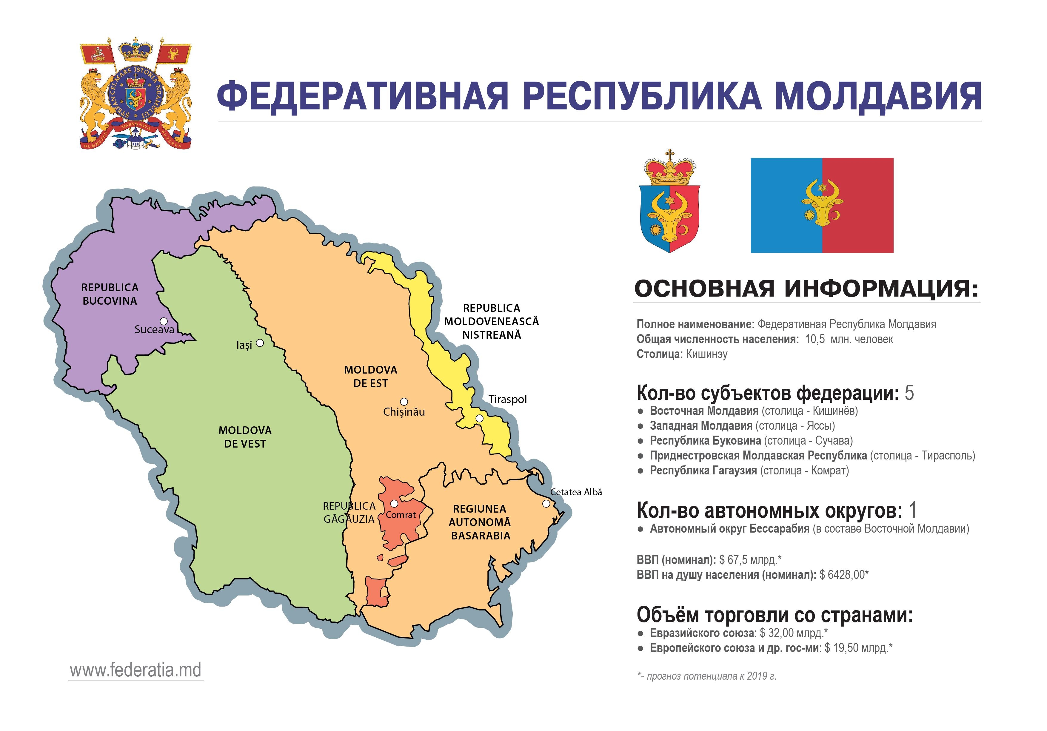 Карта гагаузии и приднестровья на русском языке